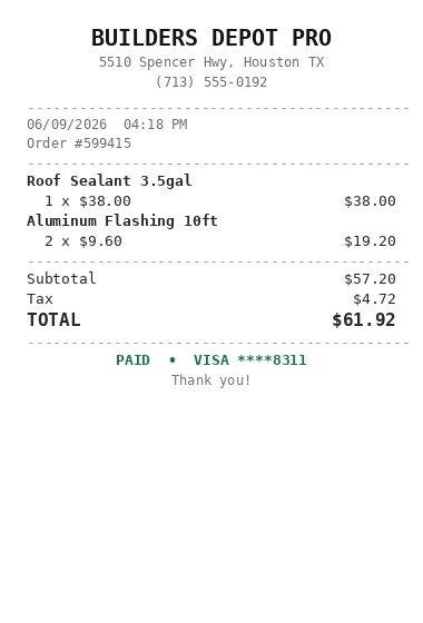 receipt